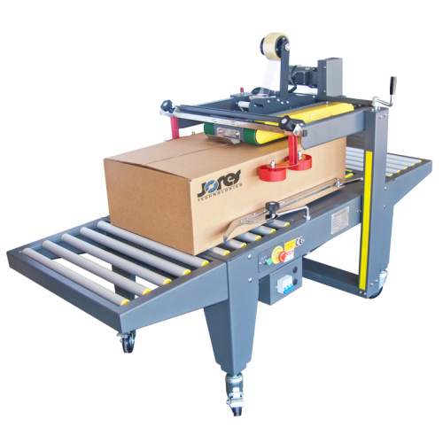 Máquina semiautomática para cerrar cajas de cartón con tracción superior/inferior y lateral - Modelo CCN-106