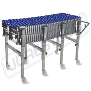 Transportador de rodillos de ruedas de patines de gravedad flexible - Modelo CONVEYOR-WHEEL